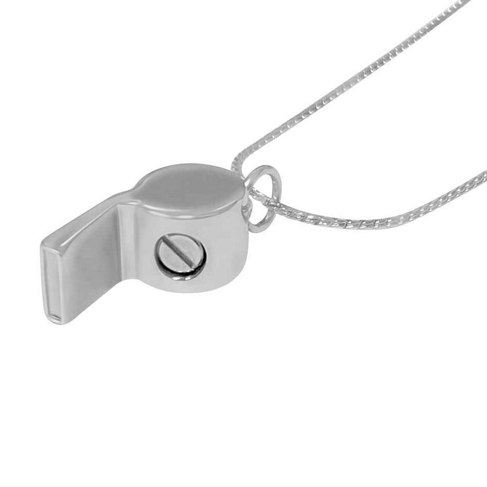 Whistle Coach or Dog Whistle Stainless Ash Urn - Love Charms™ Option