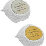 White Angel Wings Keepsake Urn