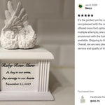 New Born Infant Angel Column Urn - Baby Girl or Boy Urn For Infants