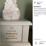 New Born Infant Angel Column Urn - Baby Girl or Boy Urn For Infants