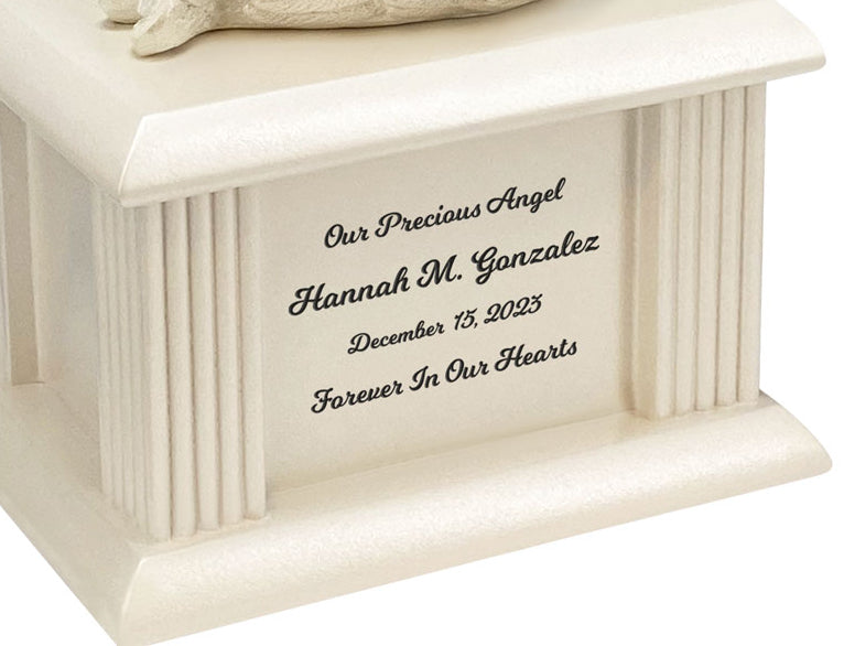 Angel of Protection Infant Satin Urn