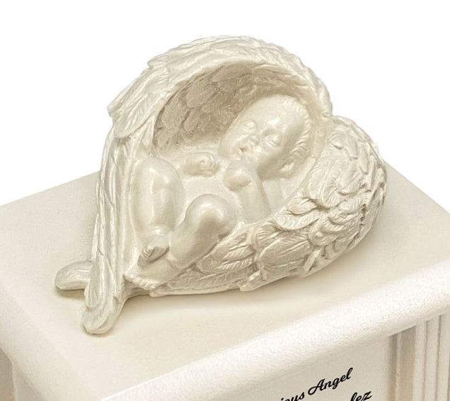 Angel of Protection Infant Satin Urn