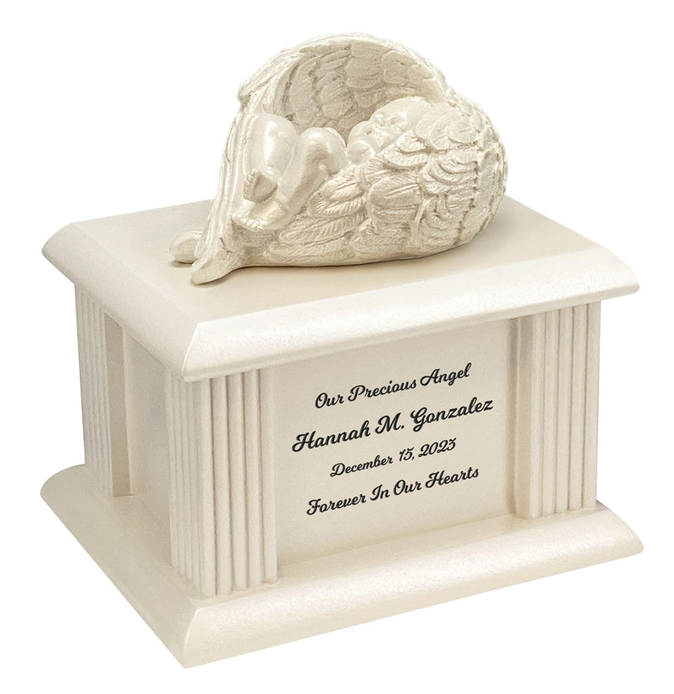 Angel of Protection Infant Satin Urn