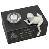 Frog at the Lily Pond Adult Cremation Urn - Free Engraving