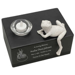 Frog at the Lily Pond Youth Cremation Urn