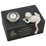 Frog at the Lily Pond Youth Cremation Urn