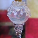 White Snowball Icicle Ornament Keepsake - Love Charms® Option
