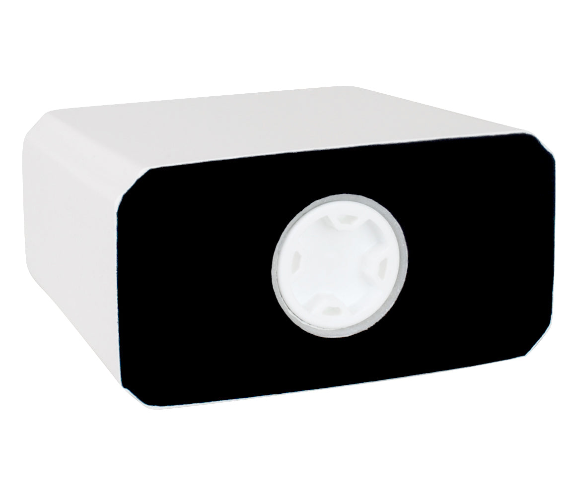 White Granite Photo Adult Urn - Full Color or Black & White Picture Urn - Free Burgundy Bag