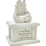 New Born Infant Angel Column Urn - Baby Girl or Boy Urn For Infants