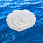 White Peaceful Petal® Flower Water Burial Adult or Companion Urn - Purple Butterfly Option