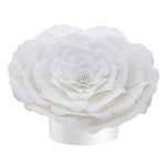 White Peaceful Petal® Flower Water Burial Adult or Companion Urn - Purple Butterfly Option