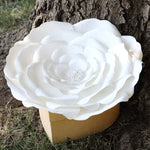 White Peaceful Petal® Flower Water Burial Adult or Companion Urn - Purple Butterfly Option