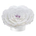 White Peaceful Petal® Flower Water Burial Adult or Companion Urn - Purple Butterfly Option