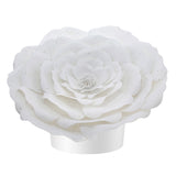 White Peaceful Petal® Flower Water Burial Adult or Companion Urn - Purple Butterfly Option