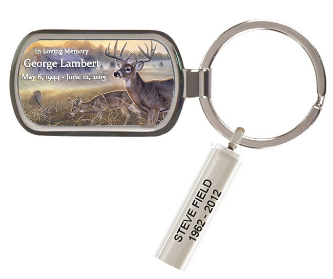 White Tail Deer Keychain Urn