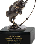 Large Mouth Bass Adult Cremation Urn – Handmade Wood Urn