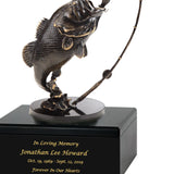 Large Mouth Bass Adult Cremation Urn – Handmade Wood Urn