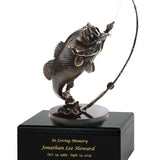 Large Mouth Bass Adult Cremation Urn – Handmade Wood Urn