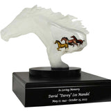 Wild Horses Lucite Art Cremation Urn 