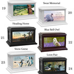 Wildlife, Animals, Lion, Birds & Fish Adult or Medium Wood Keep The Memory® Cremation Urn