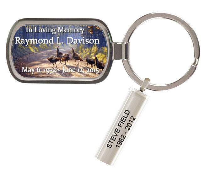 Wild Turkey Path Keychain Urn