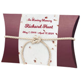 Roses Peaceful Pillow® Water Burial Cremation Urn - Biodegradable Water Burial At Sea Urn - Wide River Urn