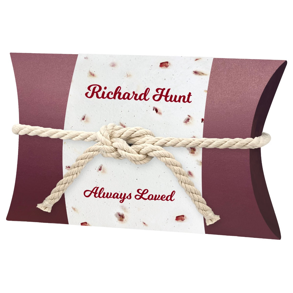 Roses Peaceful Pillow® Water Burial Cremation Urn - Biodegradable Water Burial At Sea Urn - Wide River Urn