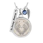 Angel Wings View Ashes Urn - Love Charms Option