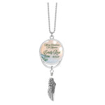 Angel Wing Urn & Photo Medallion Christmas Ornament