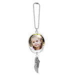 Angel Wing Urn & Photo Medallion Christmas Ornament