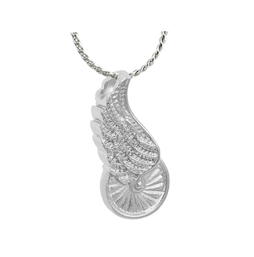 Winged Wheel Ash Pendant Urn - Love Charms 2Option