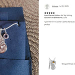 Winged Wheel Ash Pendant Urn - Love Charms™ Option