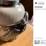Wings of an Angel White Adult Urn - Pro Laser Engraving - Burial Vault Option