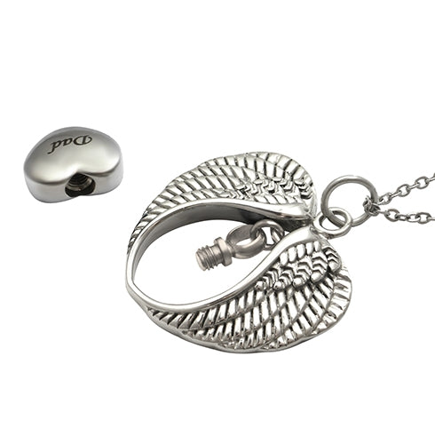Dad Angel Wings Of Protection Necklace Urn