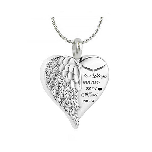 Your Wings Were Ready Winged Heart Ash Urn - Love Charms™ Option