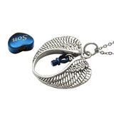 Son Angel Wings Of Protection Necklace Urn - Love Charms Option