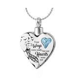 Your Wings Were Ready Teal Heart Ash Urn - Love Charms™ Option