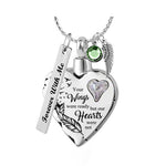 Your Wings Were Ready Violet Heart Ash Urn - Love Charms™ Option