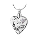 Your Wings Were Ready Violet Heart Ash Urn - Love Charms™ Option