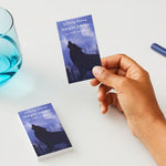 Winter Wolf Moon Memorial Cards - Funeral  Cards - Celebration of Life Cards