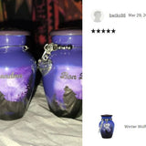 Winter Wolf Moon Mini Urn - Love Charms™ Option