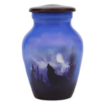 Winter Wolf Moon Mini Urn - Love Charms™ Option