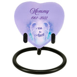With The Angels Heart Keepsake Urn - Stand Option