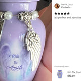 With The Angels Mini Urn - Love Charms® Option