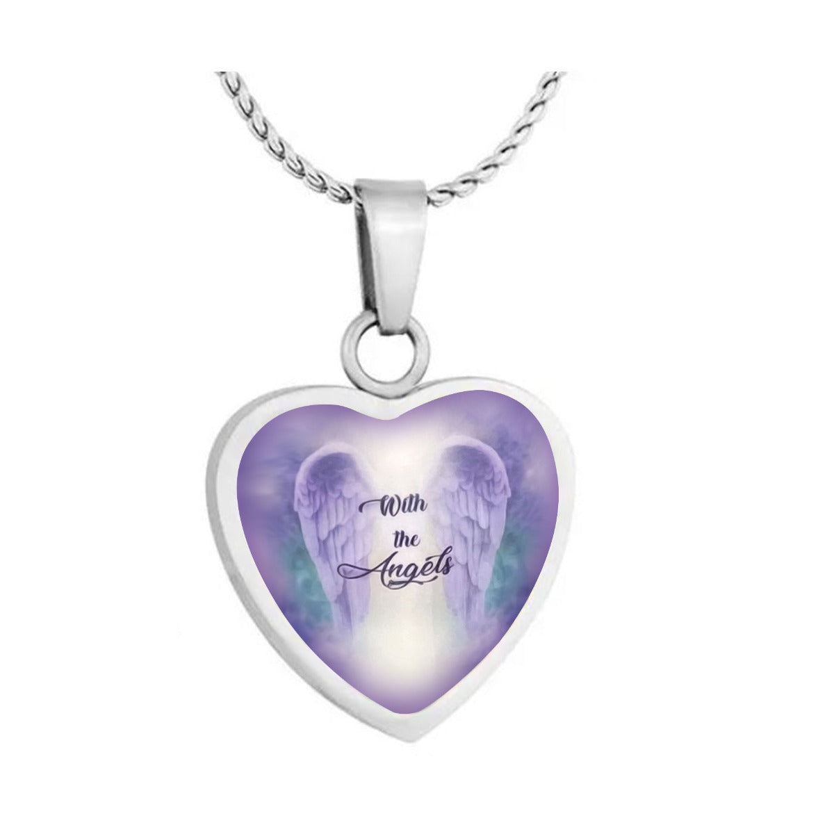 With The Angels Heart Jewelry Urn - Love Charms® Option