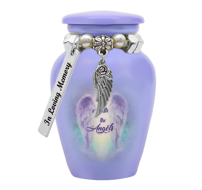 With The Angels Mini Urn - Love Charms® Option