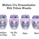 With The Angels Medium or Adult Sized Cremation Urn - Tribute Wreath™ - Pro Personalization - Burial Vault Option