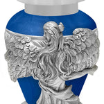 Wings of an Angel Blue Keepsake Urn - Engraving Option