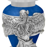 Wings of an Angel Blue Keepsake Urn - Engraving Option