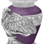 Wings of an Angel Purple Keepsake Urn - Engraving Option 